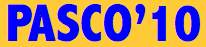 PASCO'10 logo